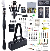 Goture Carbon Fiber Telescopic Fishing Rod Combo