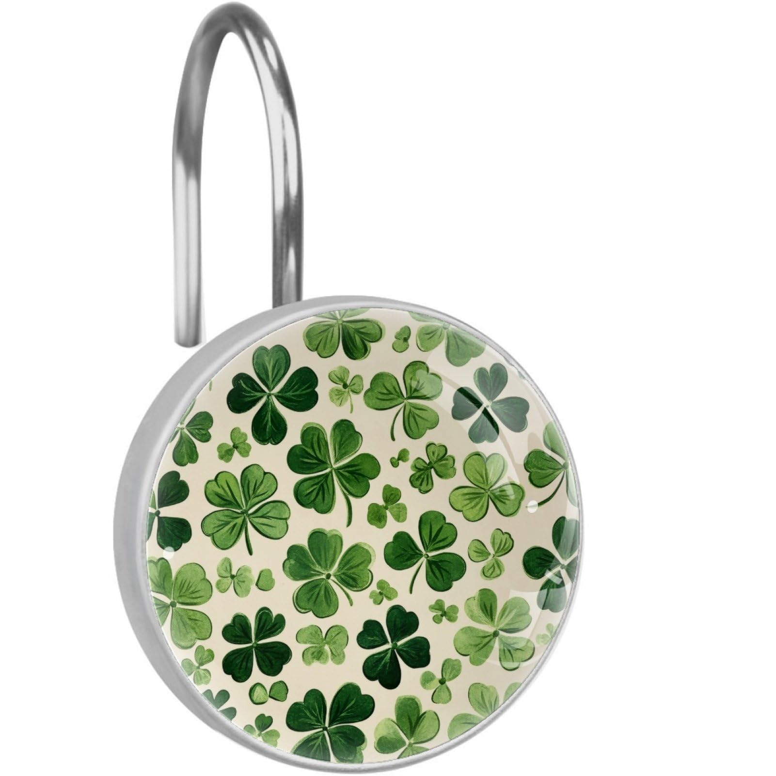 St. Patrick's Day Cat Clover Shower Hooks - Rustproof -29