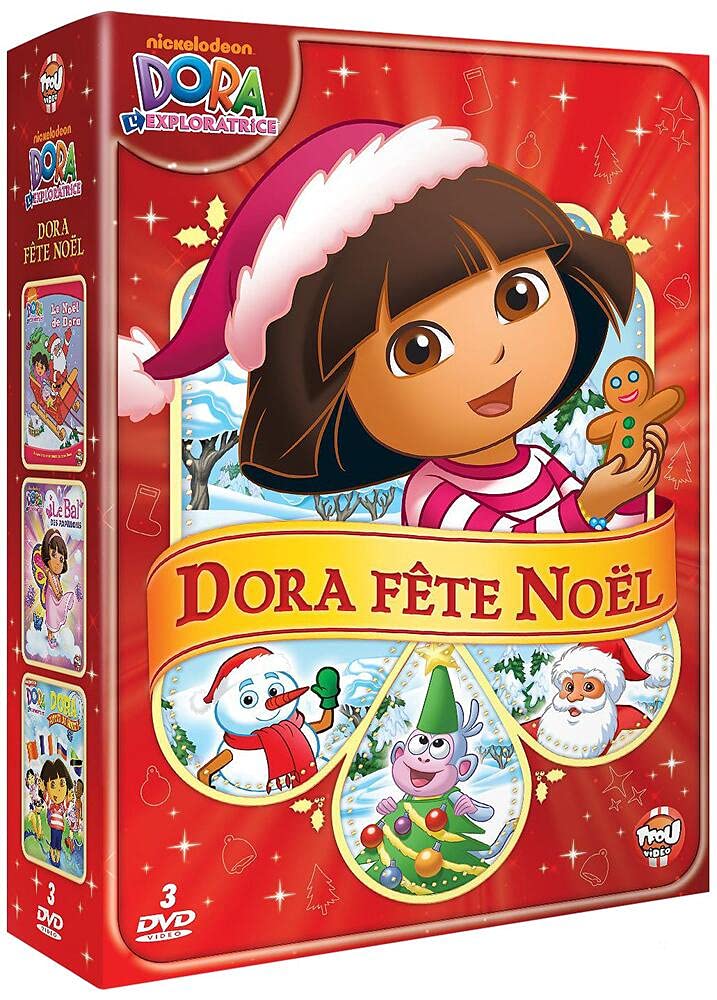 Dora l'exploratrice - Coffret Dora fête Noël : Le Noël de Dora + Le bal des papillons + Dora autour du monde [Pack]