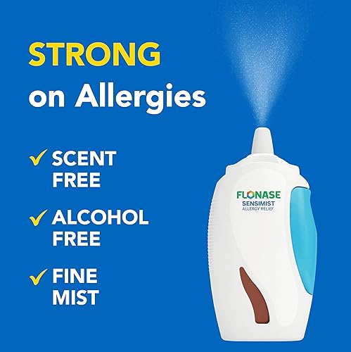 Miniatura 5 de Flonase Sensimist - Spray nasal para aliviar la alergia, sin somnolencia, 24 horas, alivio de alergias de larga duración con rocío fino y sin