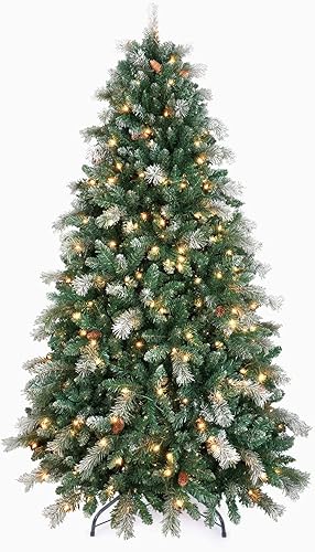 Miniatura 8 de OasisCraft - Árbol de Navidad, abeto con nieve preiluminado