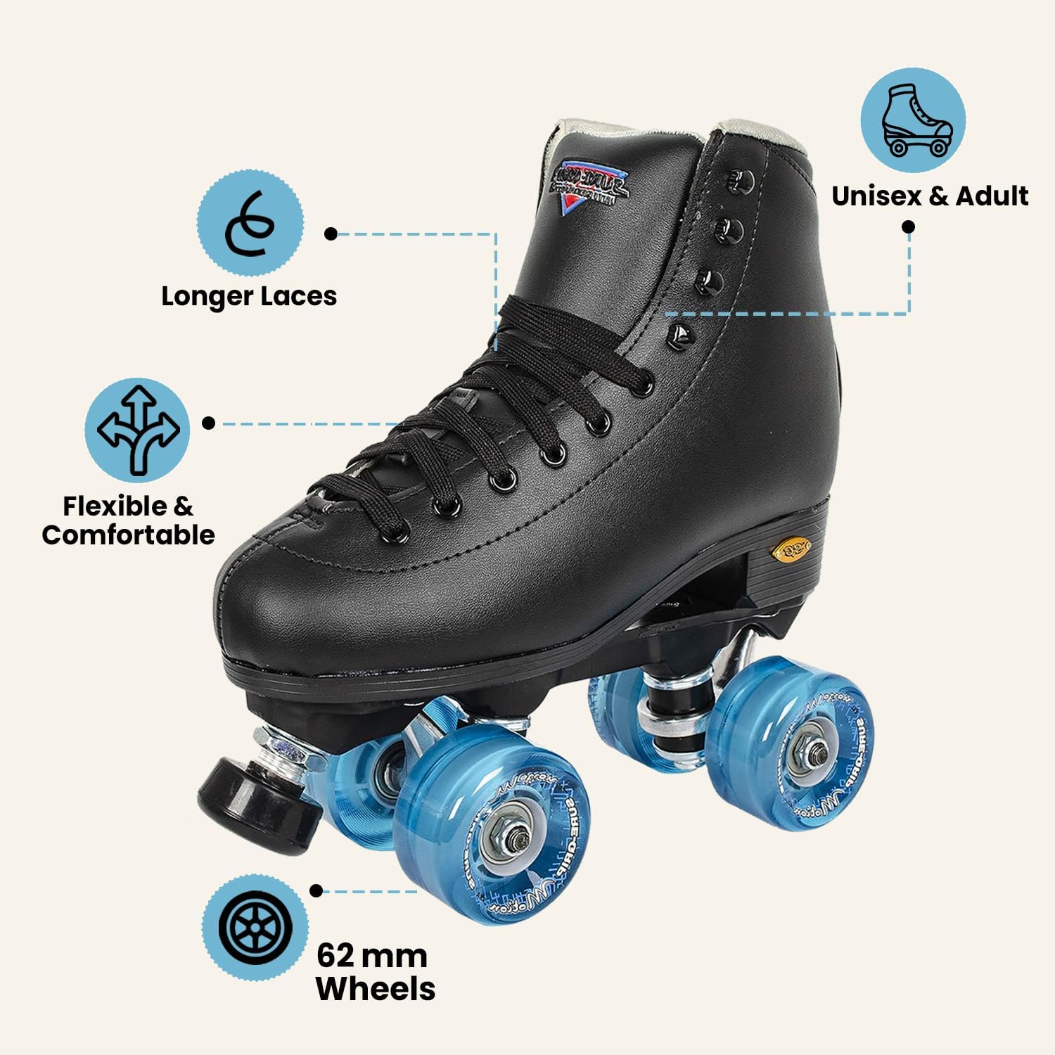 Sure-Grip Fame Outdoor Roller Skates