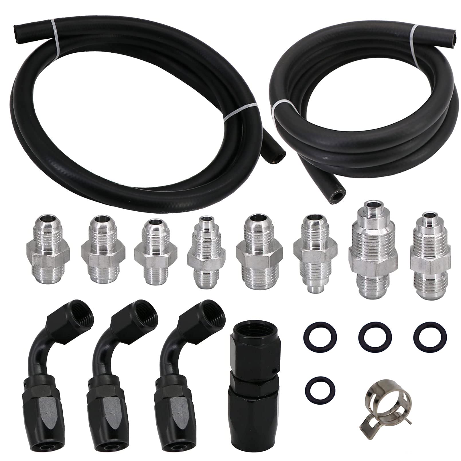Buy Tektall Universal Power Steering Pump Hose Kit Replace for GM LS
