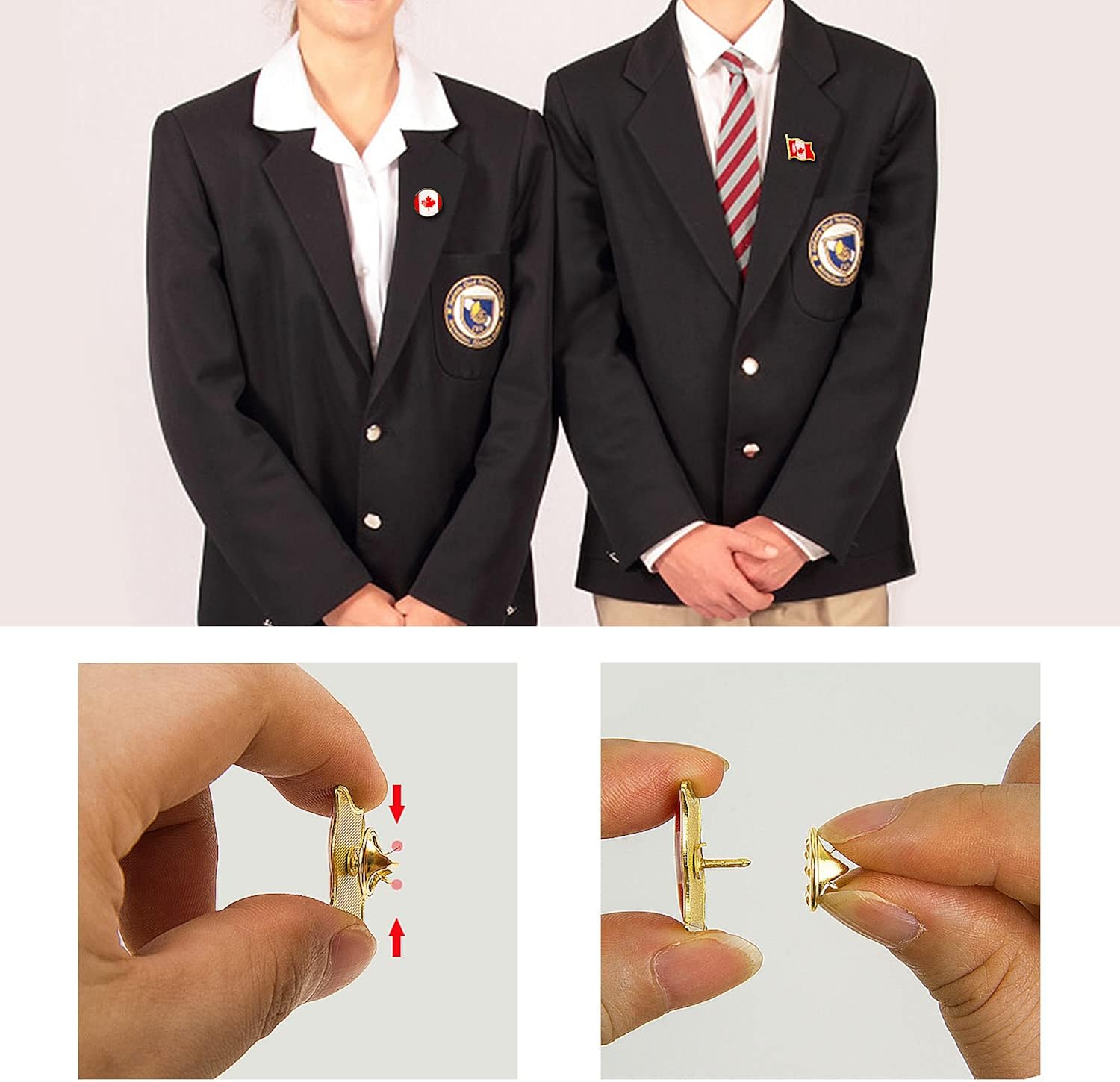 SevenFish 18pcs Canada Flag Pins, Canadian National Maple Leaf Pin