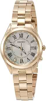 稼動　腕時計　SEIKO セイコー　ルキア　新品電池　シェル文字盤デイト　J06 稼動 腕時計 SEIKO セイコー ルキア 新品電池 シェル文字盤