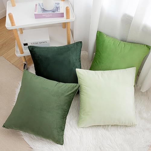 Miniatura 9 de Juego de 4 fundas de almohada cuadradas suaves de terciopelo naranja otoñal, fundas de cojín cuadradas suaves para sofá, dormitorio y automóvil,