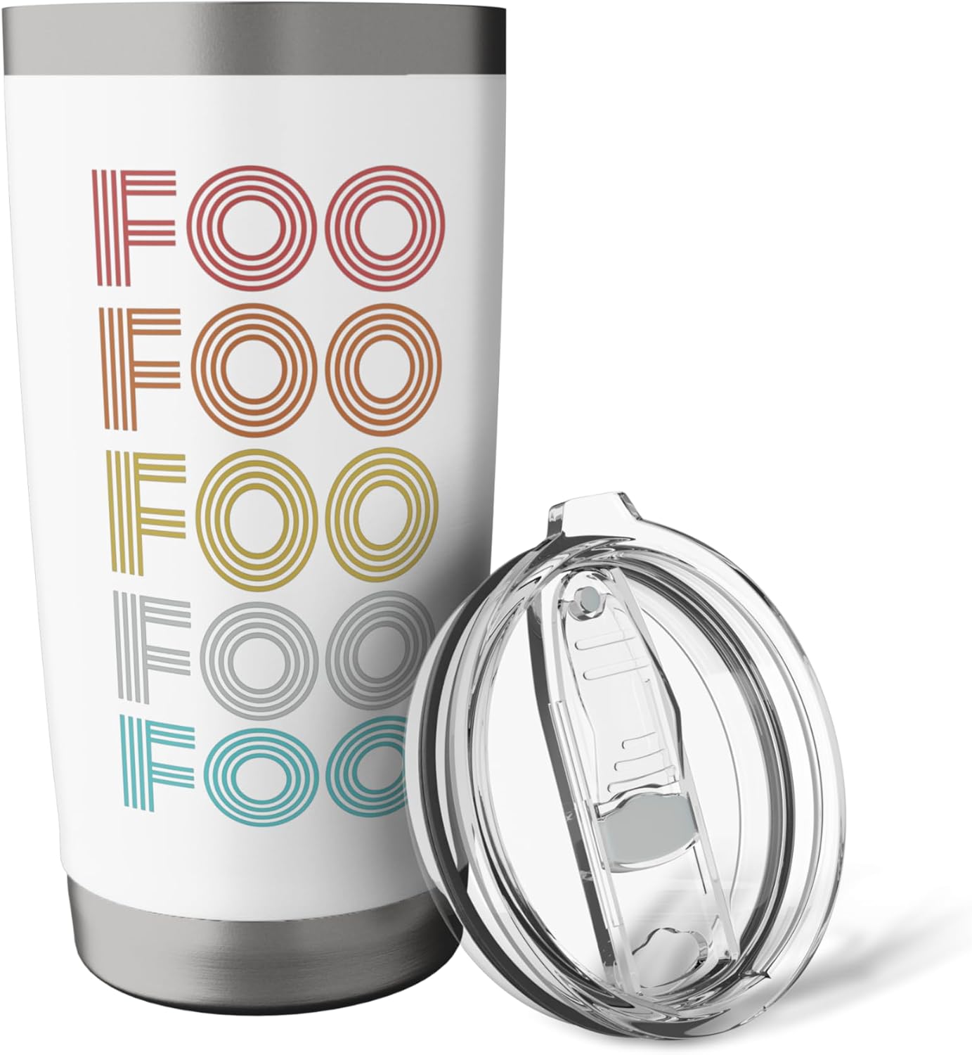 Retro Vintage Foo Stainless Steel Insulated Tumbler - Image 5