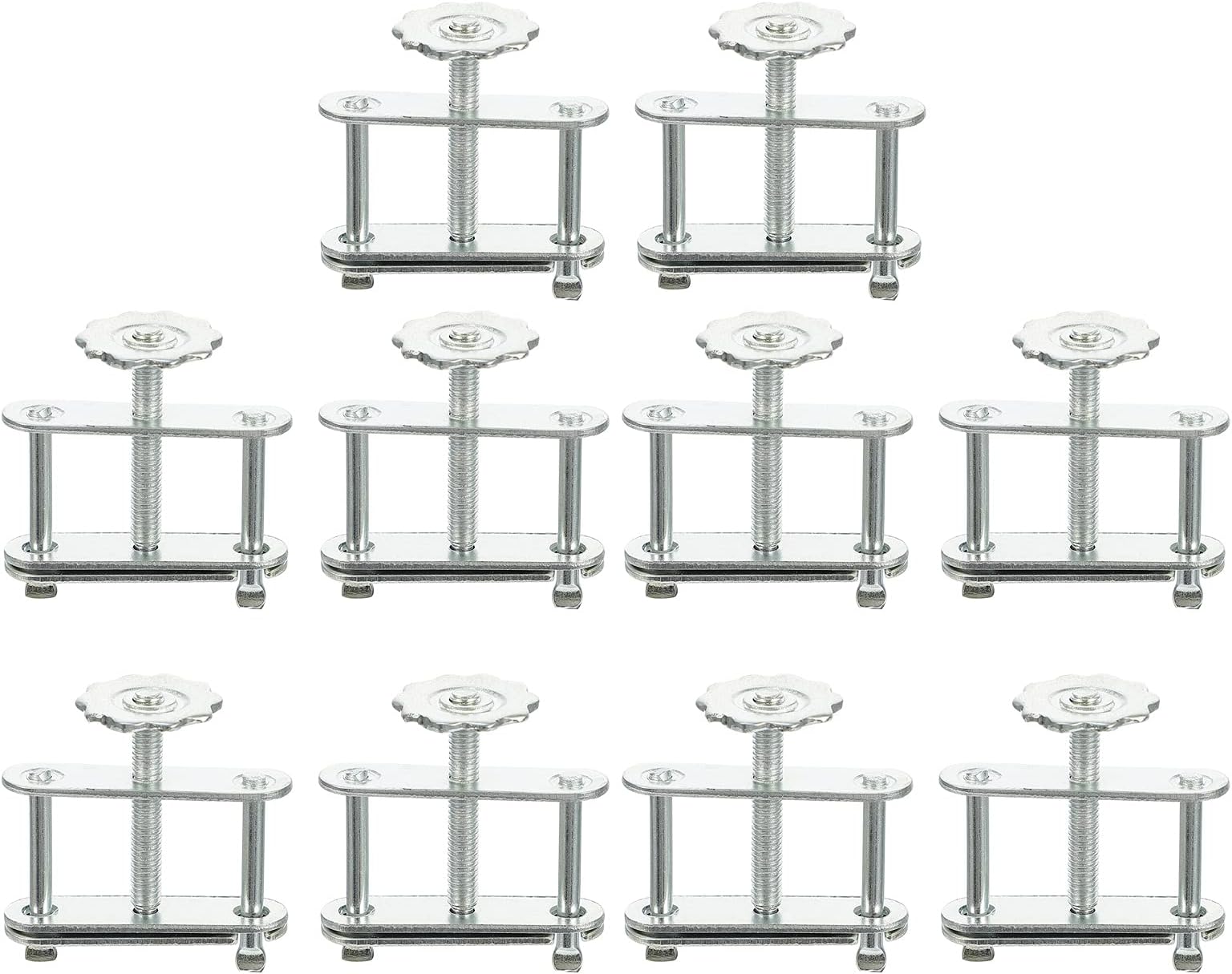 Balacoo 10pcs Flow Control Tubing Clamps Adjustable Swivel Screw Compressor Hose Clamp