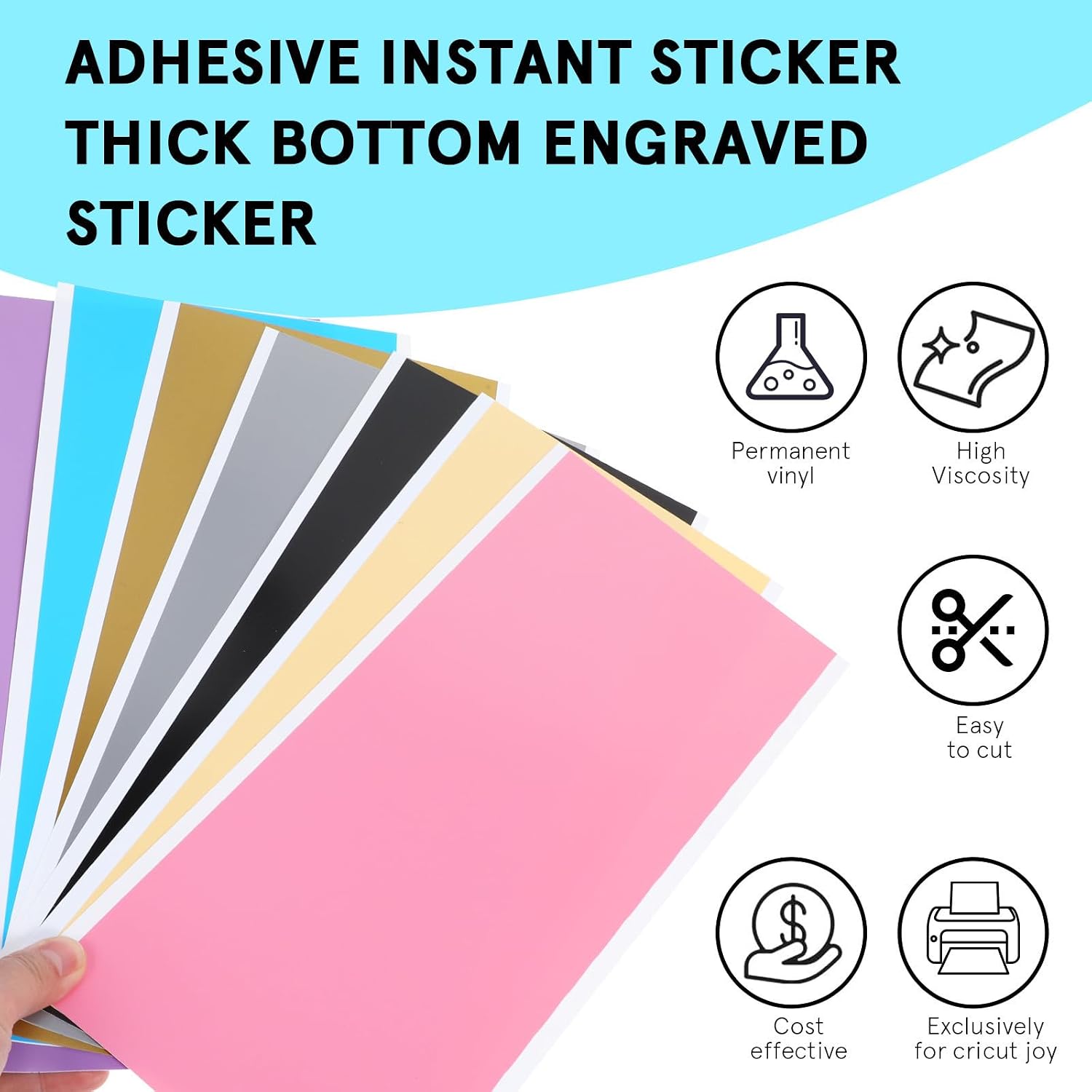 PVC Self-Adhesive Vinyl Letters Stickers with Precision Cutting Technology, Wear-Resistant Decoration Stickers for Walls and Laptops, for Creative Indoor Applications