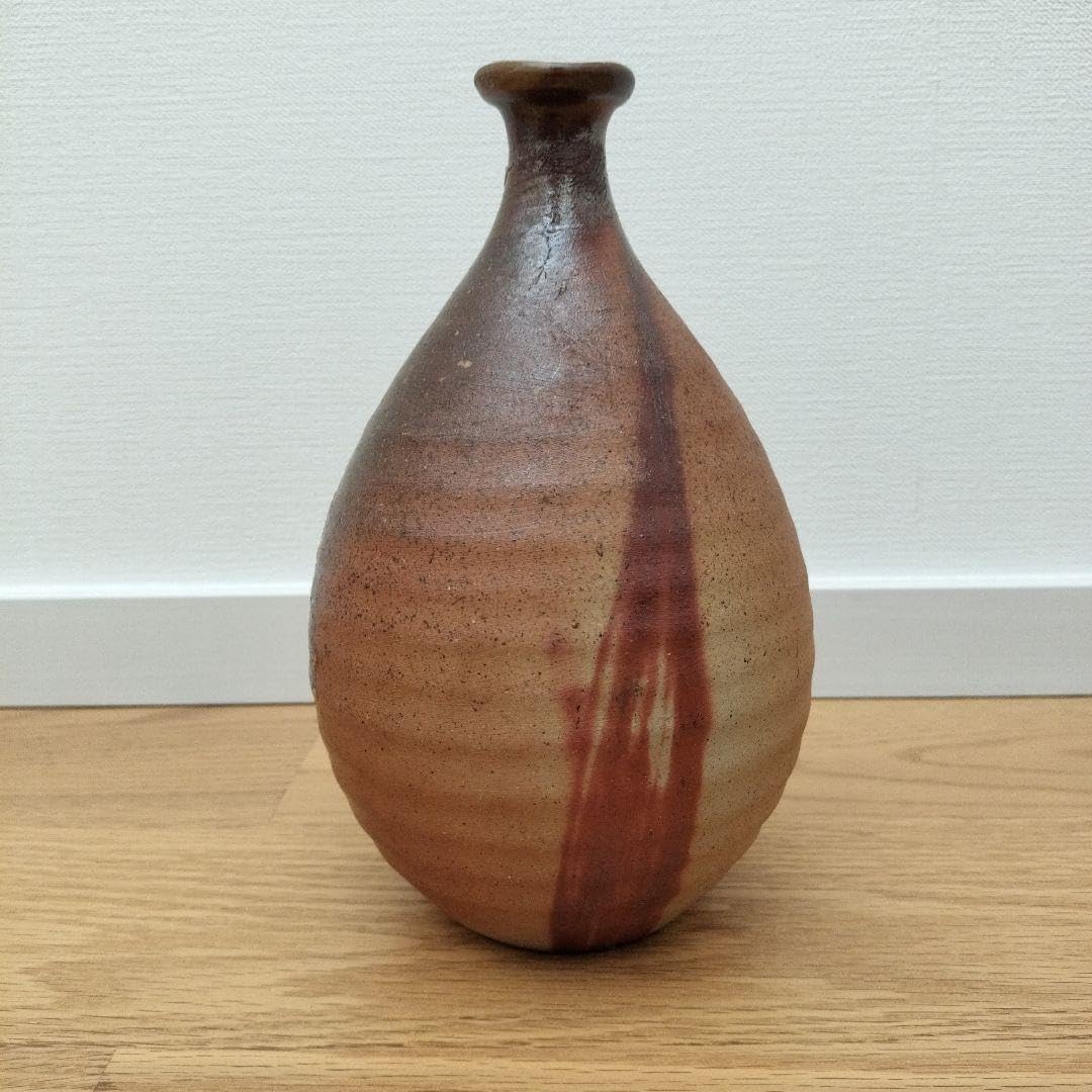 Amazon｜備前焼 興楽園 徳利 花器 花瓶 緋襷 陶印あり｜徳利