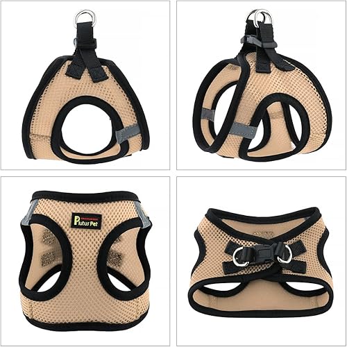 Miniatura 2 de Plutus Pet Arnés para perro, arnés suave reflectante ajustable para perro, arnés de chaleco transpirable para gatos, cachorros y perros pequeños y