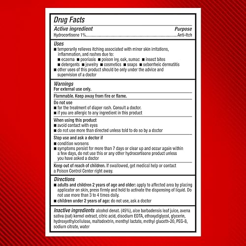 Miniatura 2 de Cortizone 10 con aplicador de alivio fácil de aloe curativo 1.25 oz., Fuerza máxima 1 porcentaje de líquido anti-picazón de hidrocortisona (paquete