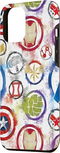 Miniatura 2 de iPhone 12 Pro Max Marvel Avengers Super Hero Icons Color Bleed Case