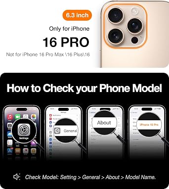 TORRAS Magnetic Slim-Fit for iPhone 16 Pro Case Thin Black
