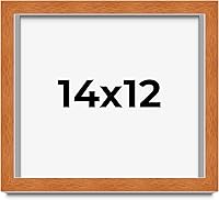 Vista 223 de Marco marrón de 18 x 24 pulgadas, marco de madera maciza de nuez de miel, ancho de moldeo de 0.875 pulgadas, profundidad de rabo de 0.875 pulgadas