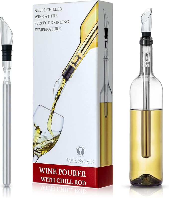 YouYah Wine Chiller Stick 3in1 Stainless Steel Wine