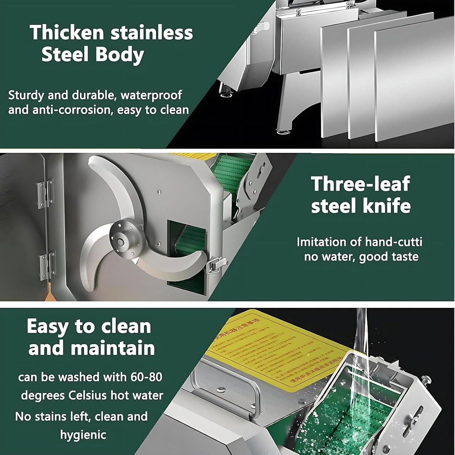Electric Vegetable Cutter, 200W High-Power Chopper for Efficient Slicing of Onions, Ginger, and Potatoes, 150Kg/Hour Capacity