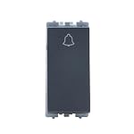 Wipro Northwest Nowa 6A Bell Push, Silver Grey (pack of 10)