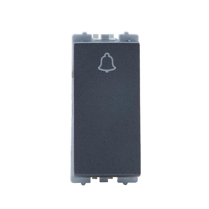 Wipro Northwest Nowa 6A Bell Push, Silver Grey (pack of 10)