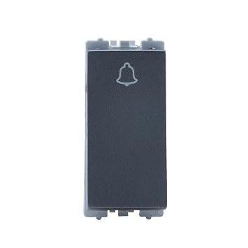 Wipro Northwest Nowa 6A Bell Push, Silver Grey (pack of 10)