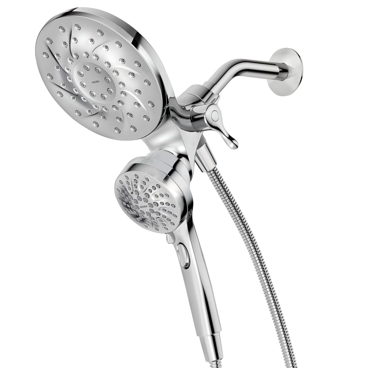Moen Engage Chrome Magnetix 2-in-1 Combo Rain Showerhead with Detachable Handheld Shower Spray Featuring Magnetic Docking System 26009