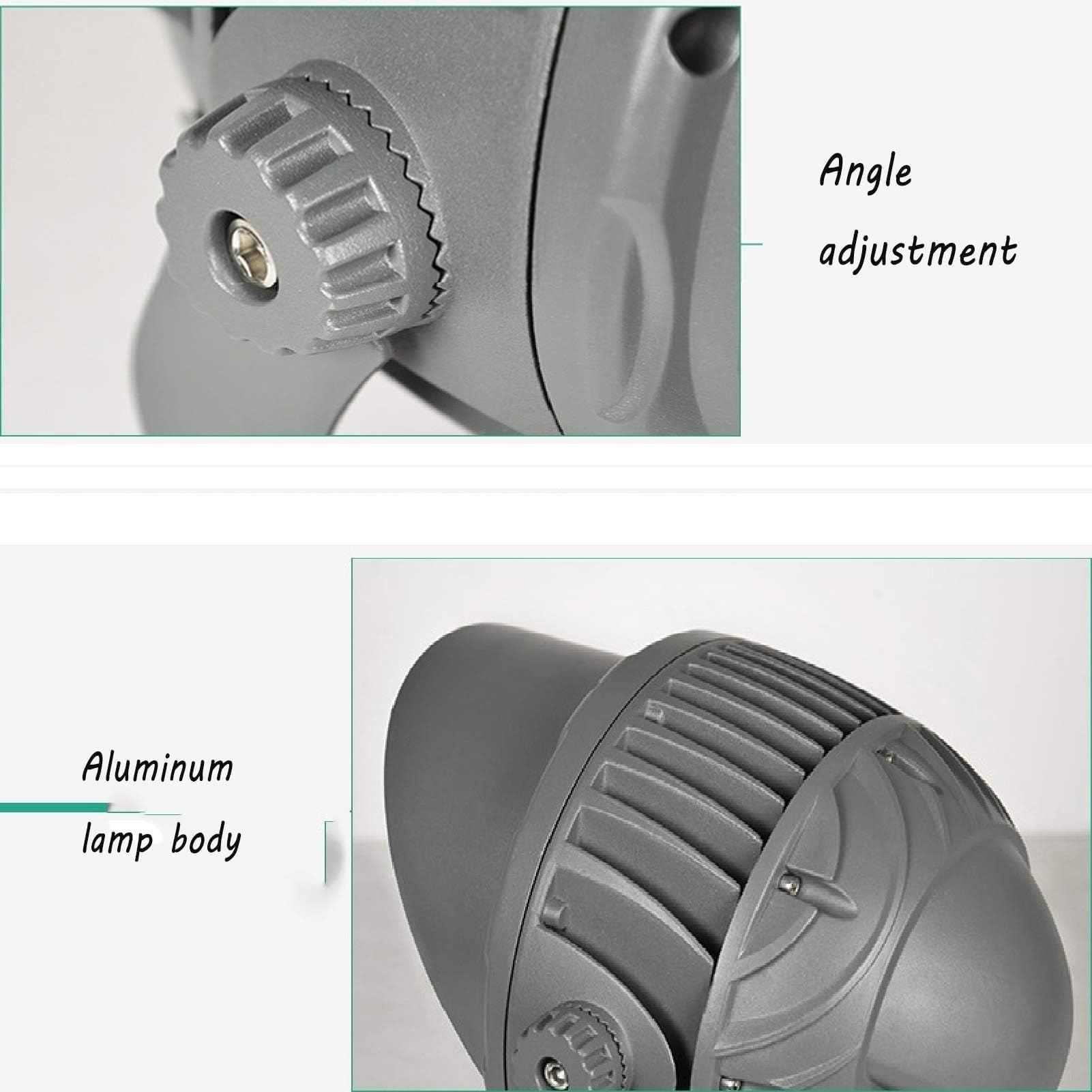 LED Luces De Paisaje - Foco Giratorio, Foco LED 220V CA, Proyectores De Largo Alcance, Focos LED Para Exteriores Con Protección IP65, Bañador De Pared De Luz Estrecha(White Light,18W)