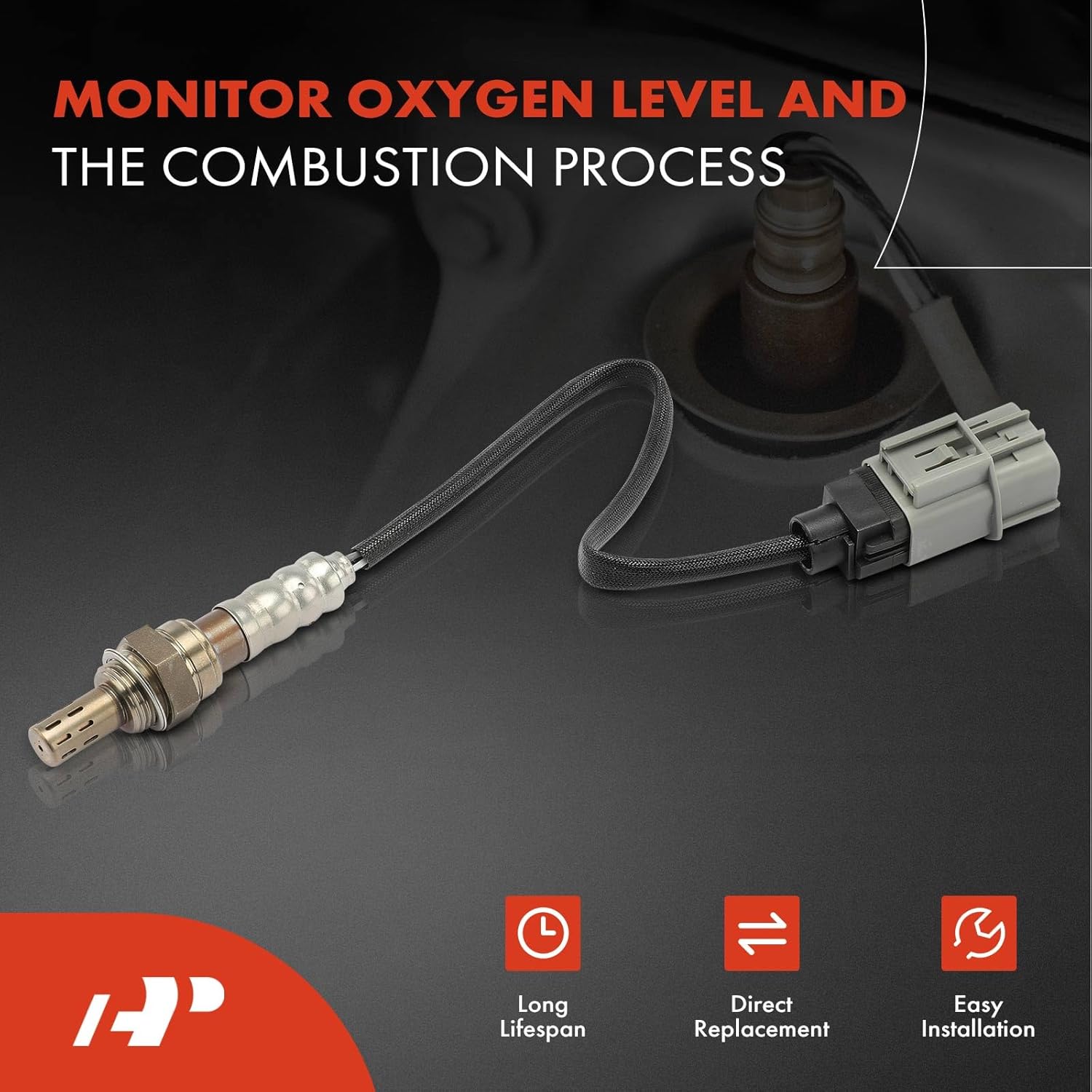 A-Premium O2 Oxygen Sensor Compatible with Infiniti G20 2000-2001 & Nissan Altima 2000, Sentra 2000-2002, 1.8L 2.0L 2.4L, Replace# 226A07J400, 226A07J401