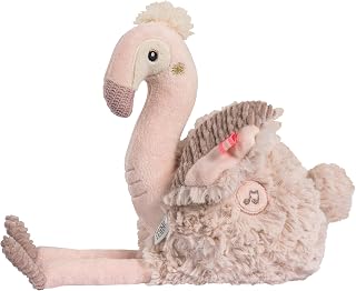 Fehn Einschlafhilfe Flamingo – Kuscheltier mit Soundmodul & Cry-Sensor