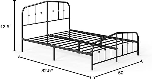 Miniatura 92 de Plataforma Zinus Arnav, Doble, Blanco Blanco,Negro -