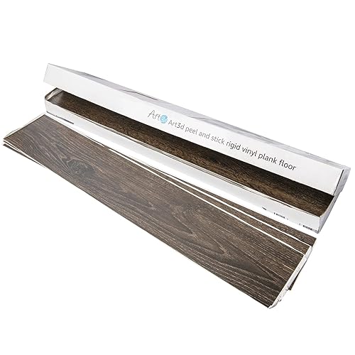 Miniatura 30 de Art3d Paquete de 36 azulejos de vinilo de lujo para despegar y pegar, tablones de madera autoadhesivos de 54 pies cuadrados para cocina, dormitorio