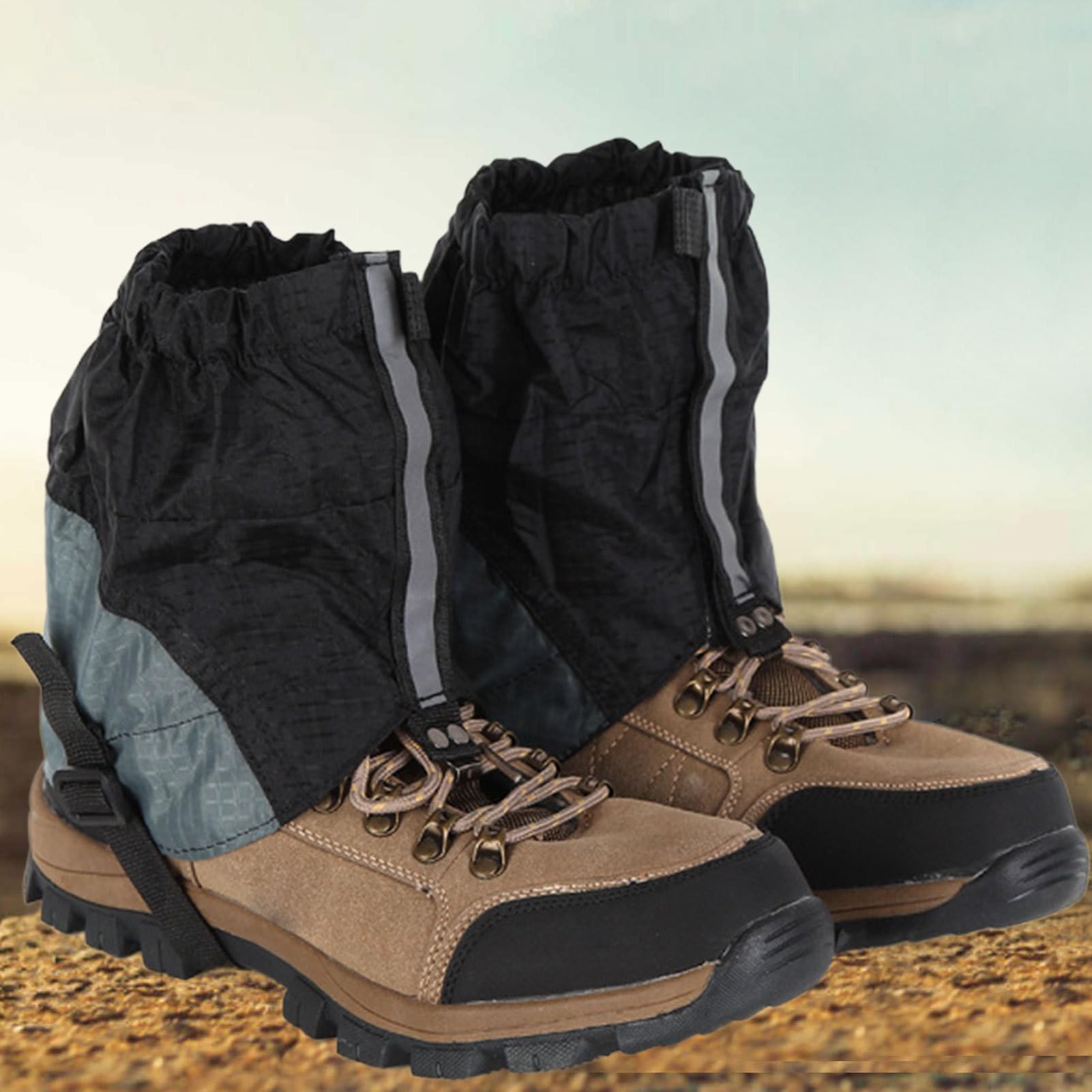 Polainas para Senderismo - Cubrezapatos para Raquetas de Nieve Transpirable Ajustable para Trekking