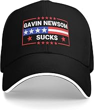 Vetrova Gavin Newsom Sucks Hat Fuck Gavin Newsom Golf Hats for Mens Women Dad Caps