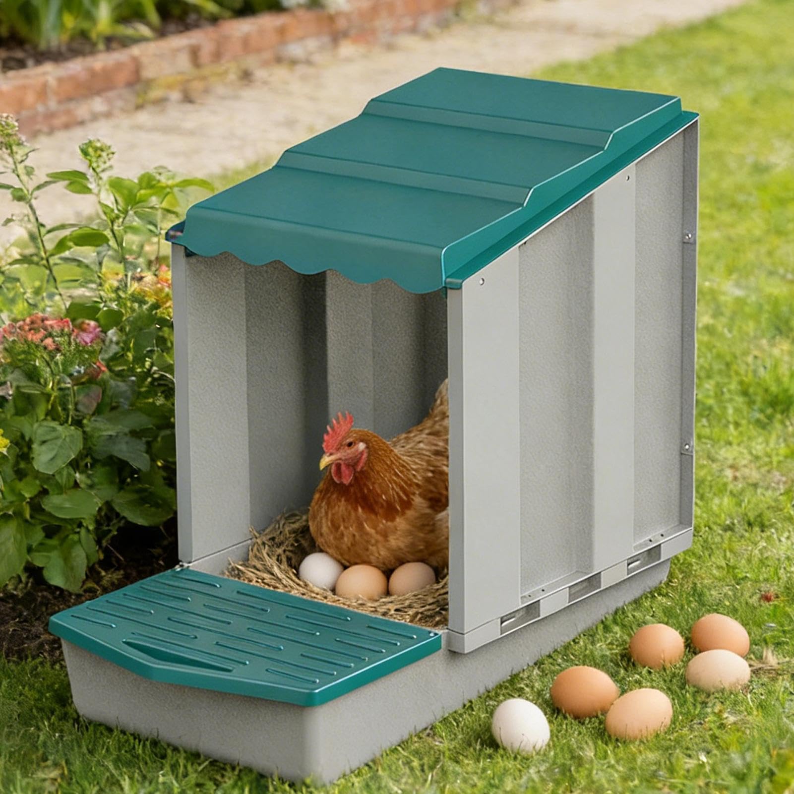 Gniazdo dla kur pojedyncze Kurnik z gniazdem