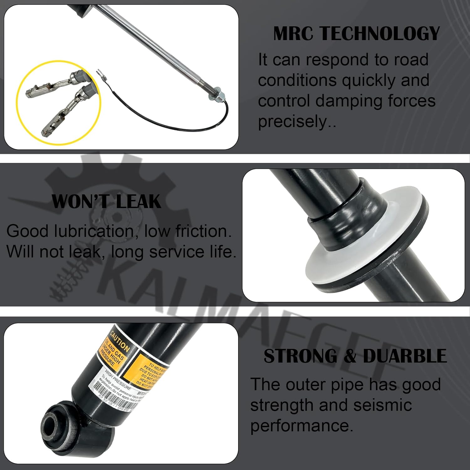 84808104 2PCS Rear Shock Strut Absorbers with Magnetic Ride Control Compatible with Cadillac Escalade Suburban Tahoe Yukon 2021-2024