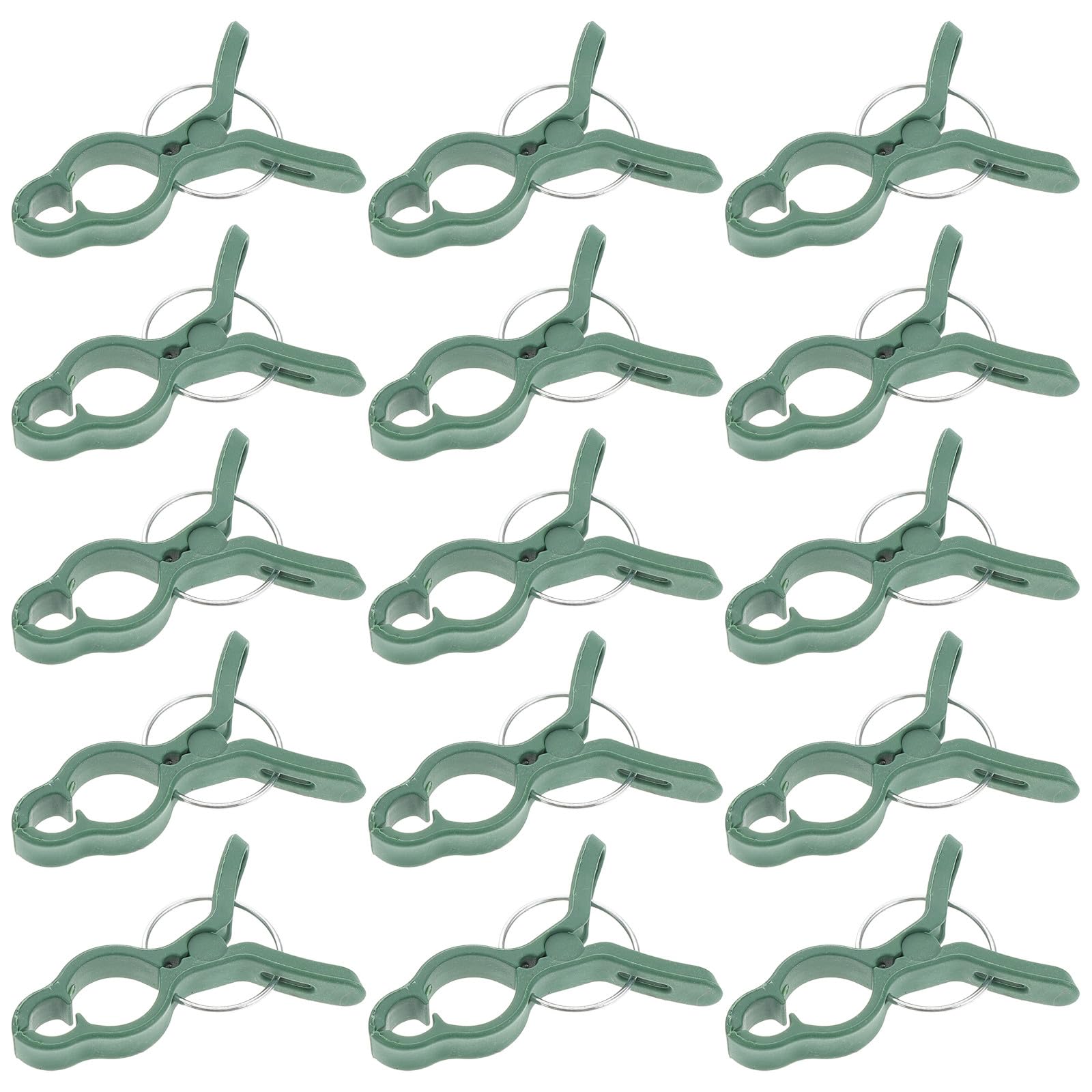 Happyyami Plant Climbing Clips 50Pcs Green Plastic Vine Supports for Tomato Plants and Garden Trellis Use