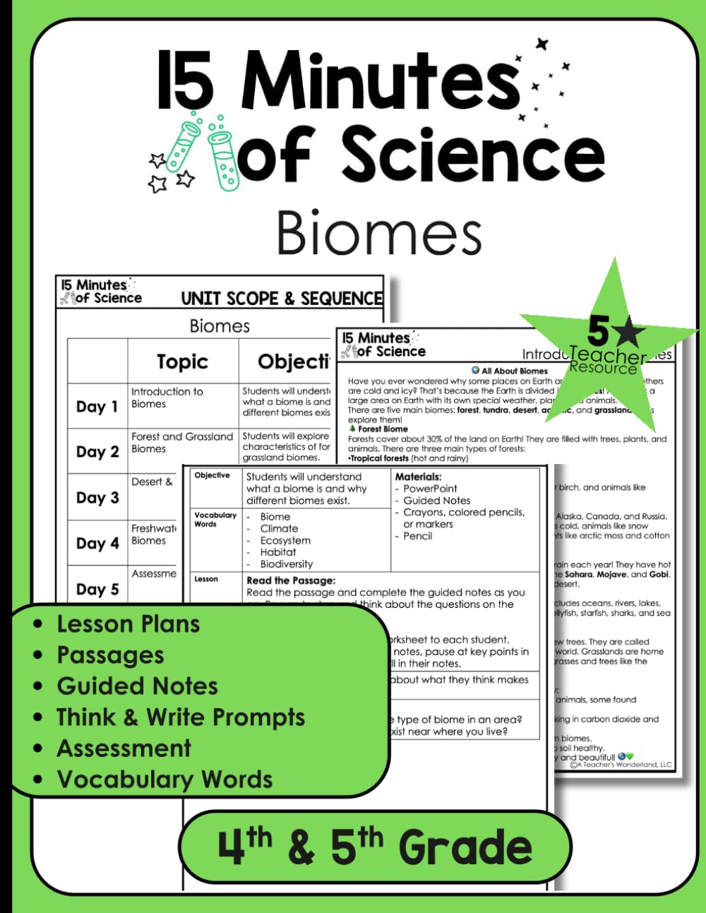 Biomes Interactive Workbook for Kids: Science Notes, Reading Comprehension, Critical Thinking, Life Science Activities, Biomes, ... Habitats, Homeschool Science Curriculum