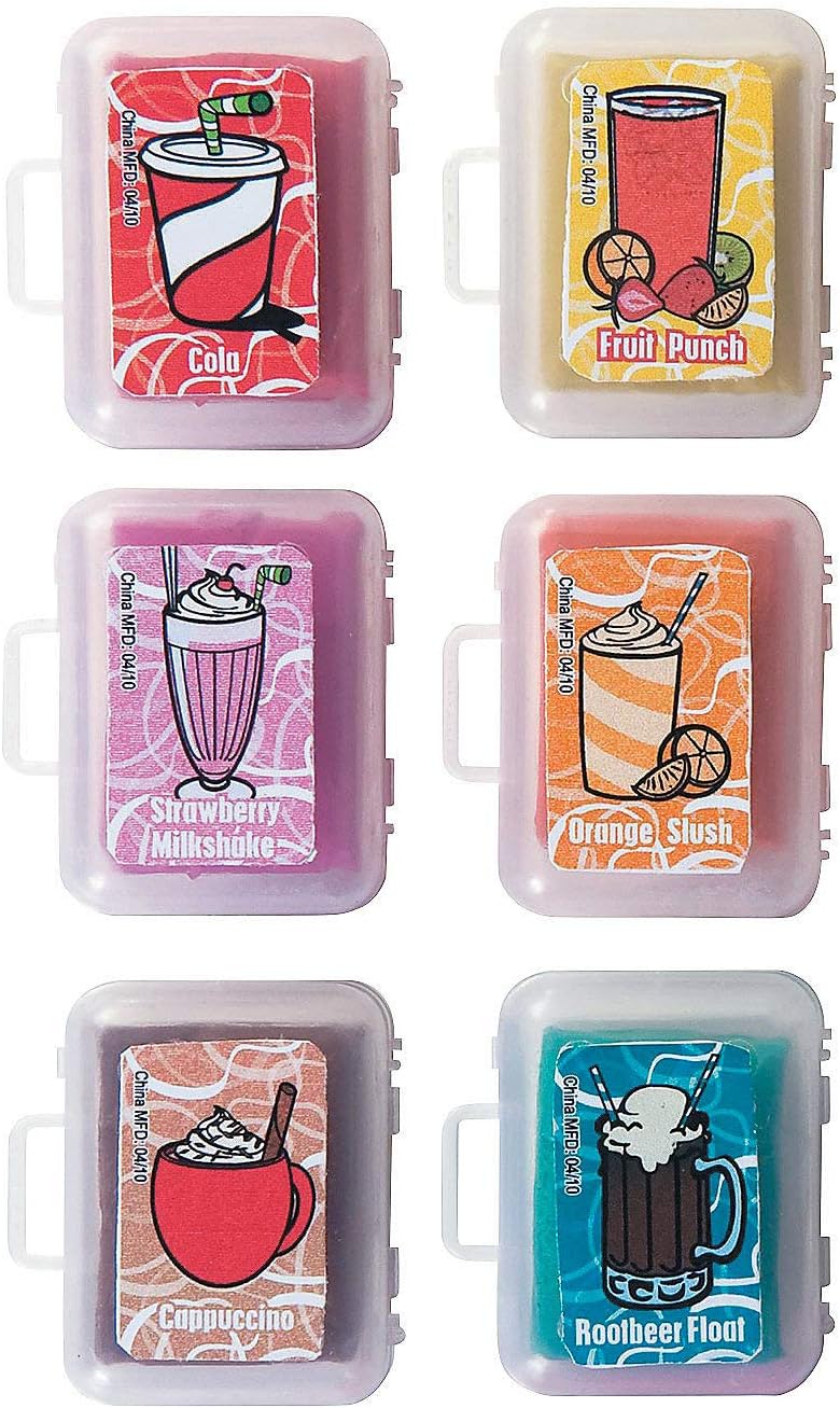Snack Attack Scented KNEADED ERASERS - Stationery - 36 Pieces