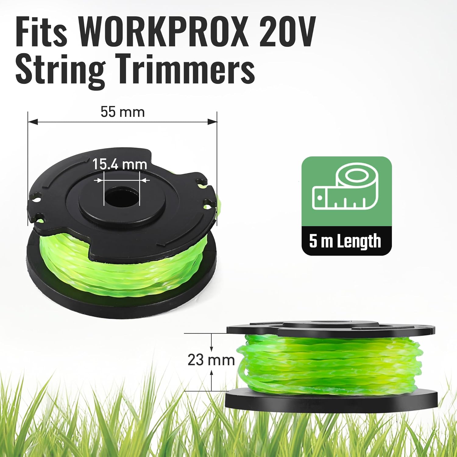 WORKPROX 12inch 20V String Trimmer & 16.4 Feet Trimmer Line