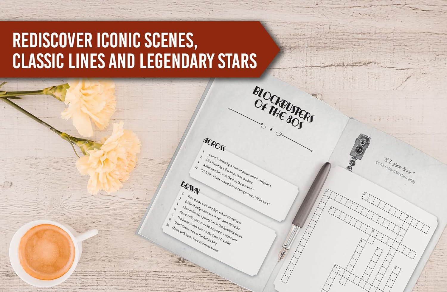 Nostalgic Movie Crossword Puzzles for Adults: Large Print Puzzles About the Greatest Actors, Shows & Films in History - Image 5