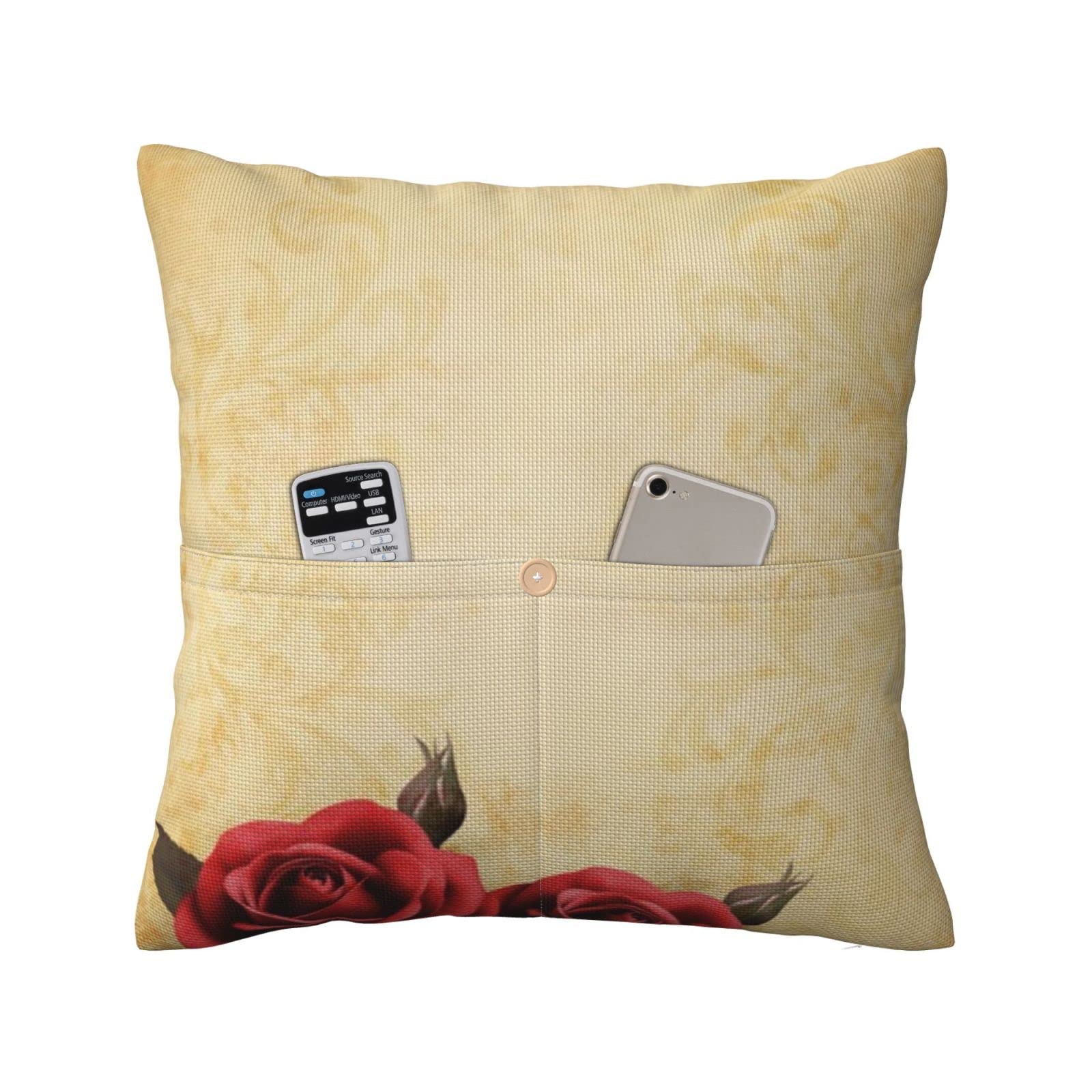 Housse de coussin pour rénover canapé lin rose vintage KOOLR