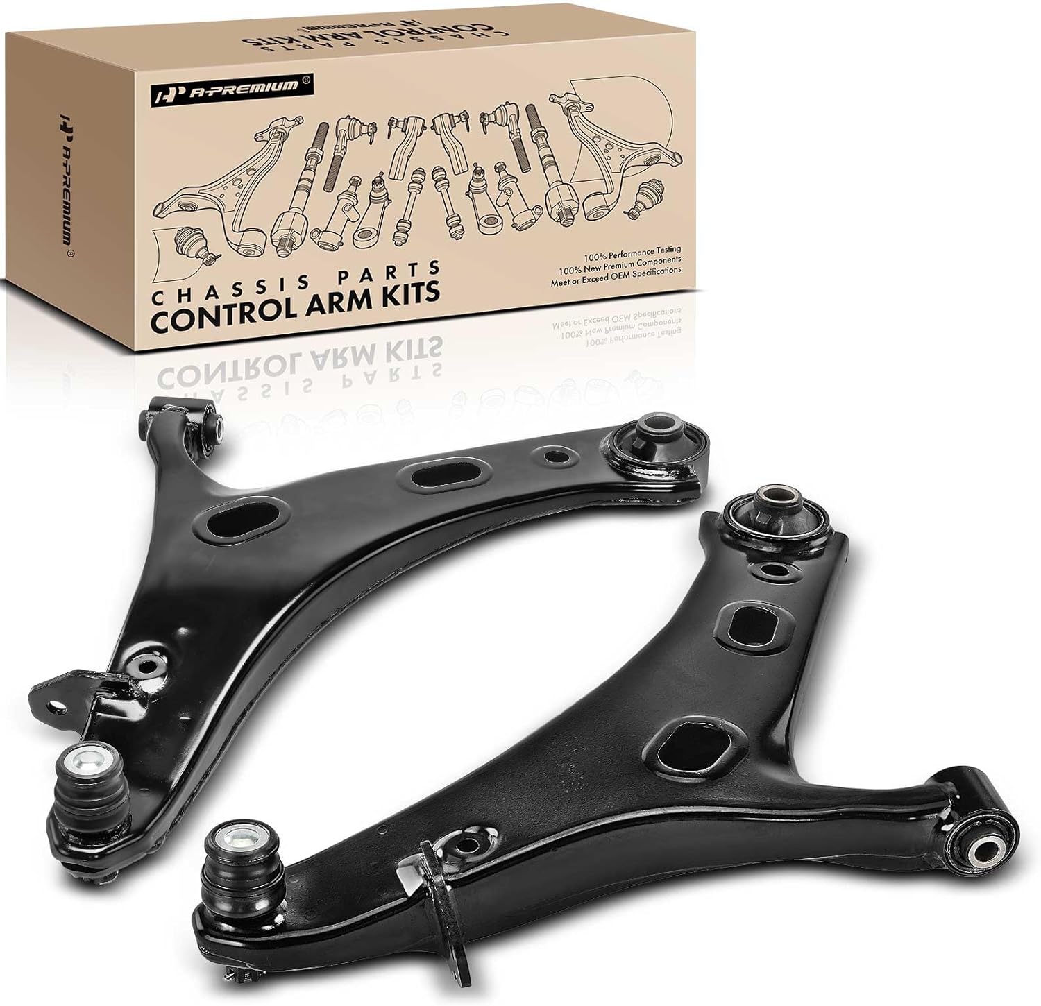 A-Premium 2 x Front Lower Control Arm with Ball Joint & Bushing, Compatible with Subaru Forester 2014 2015 2016 2017 2018
