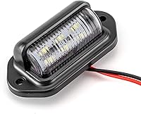 Vista 8 de WeiSen X3 Plug & Play Soporte para placa de matrícula con luz y enchufe de alimentación auxiliar/arnés LED Soporte de marco de matrícula compatible