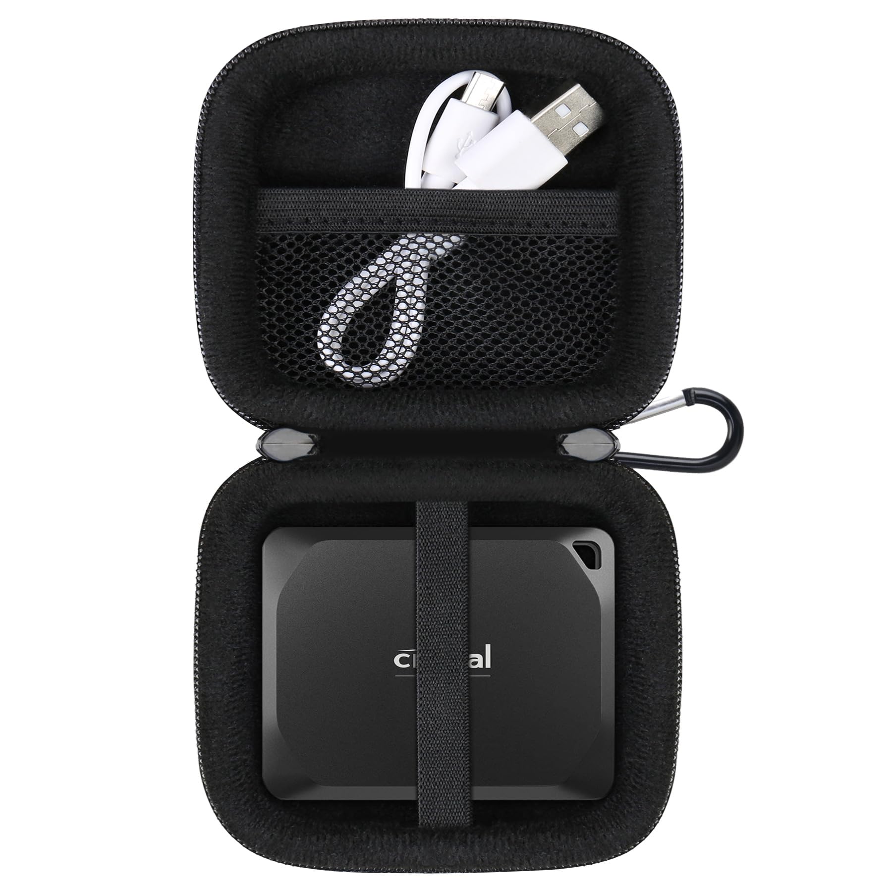 Custodia Protettiva Per SSD Crucial X6/X9/X10 Pro - Borsa Portaoggetti Antiurto In EVA Per Dischi Esterni - Foto 4