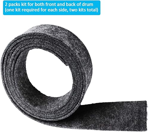 Miniatura 3 de 33001807 Kit de sello de fieltro para tambor de secadora (2 paquetes)  Ajuste exacto para Whirlpool May-tag  Reemplaza el número de pieza AP4043269