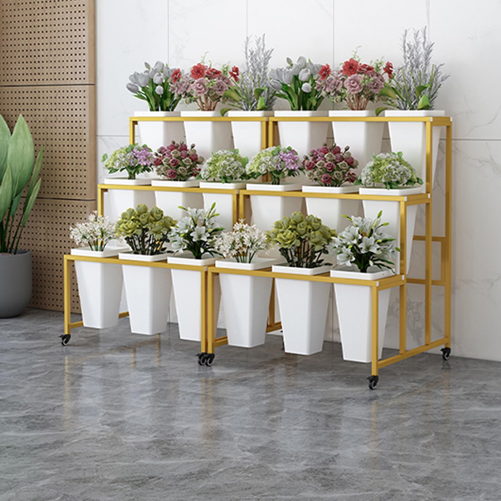 Support de plantes en métal pour un salon verdoyant et modulable