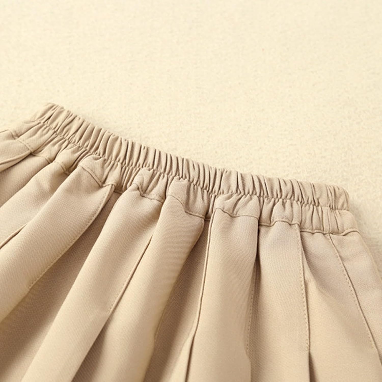 Girls Pleated Skirt with Shorts Tennis Golf Skorts Solid Casual Summer School Uniform Skirts for Toddler/Big Kids