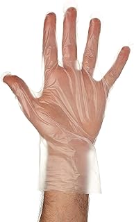 Disposable Food Preparation Poly Gloves 1000 Count - One Size Fits All BPA Free - Food Grade PE Disposable Gloves Latex & Powder Free (2 Boxes 500/per Box)