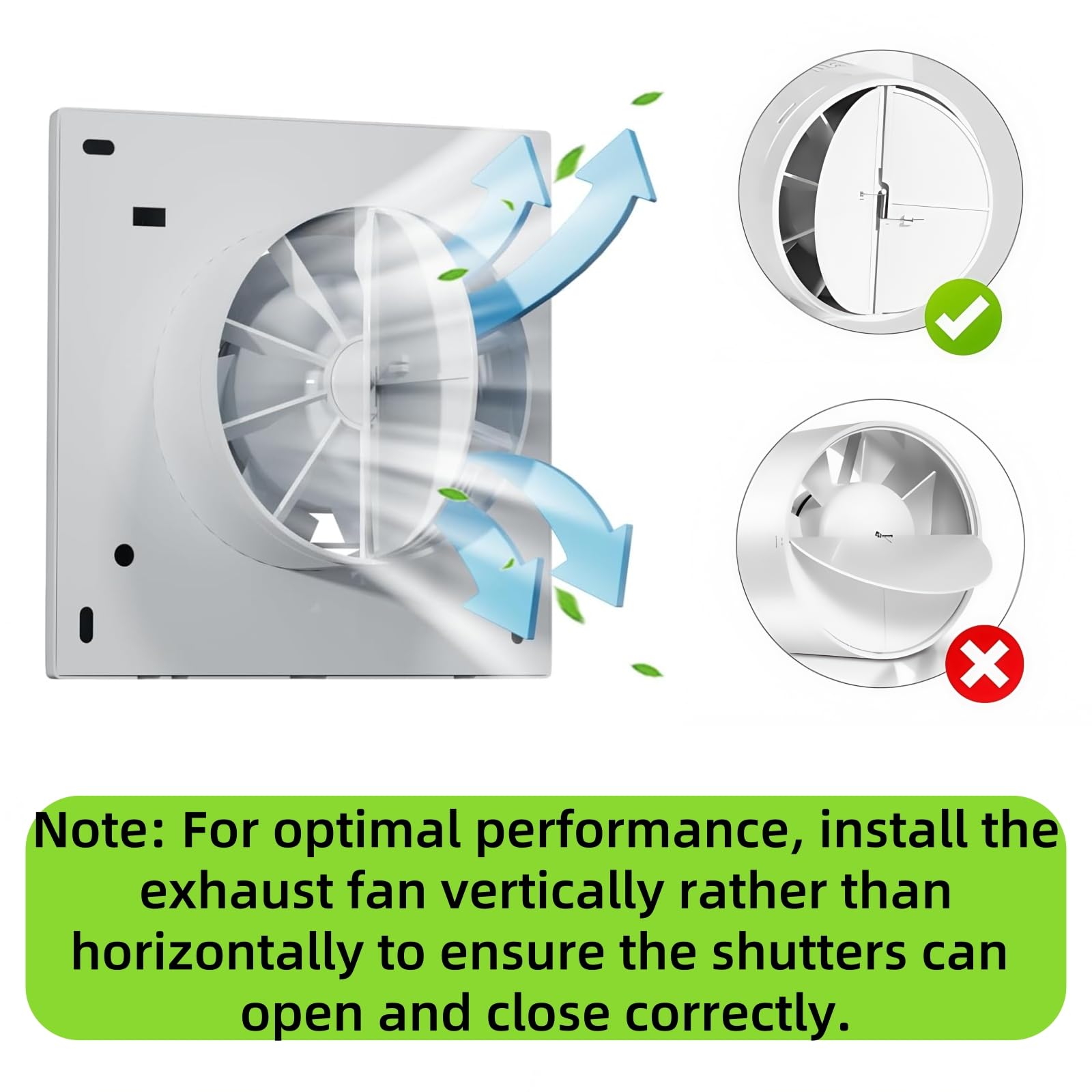 Extractor de Baño Silencioso 100mm, 12W 130 m³/h Ventilador Extractor Aire Antirretorno, Ventilador Baño Humedad con Válvula Anti Retorno, para Baño Cocina Lavandería