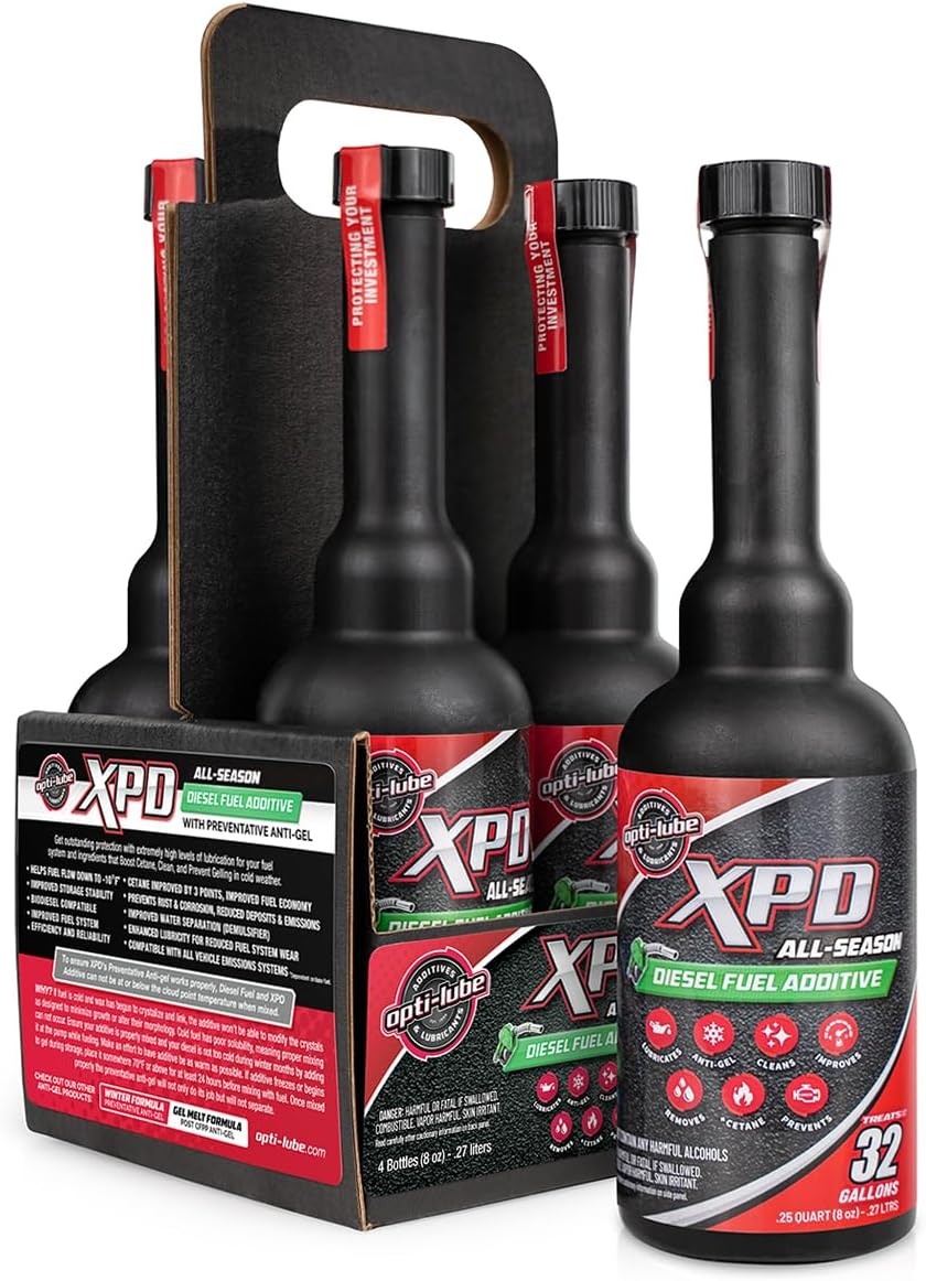Opti-Lube XPD All-Season Diesel Fuel Additive - Long Neck 8oz Bottles (12 Pack Case)