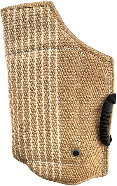 Morezi Dog Bite Sleeve Training Large Dogs, Fits Pitbull German Shepherd, K9, IPO, Best for Young Dogs Puppy Playing Biting Tugging Toy Interactive Play - Yellow Short